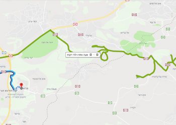 מסלול נסיעה משקד לחריש