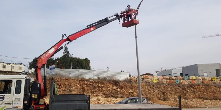 הקמת העירוב בשכונת הפרחים צילום דוברות העירייה 2