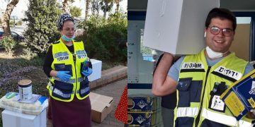 מתנדבי ידידים חילקו סלי מזון בחריש