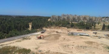 חניון לילה תפעולי / מסוף בשכונת הפרחים עבודות