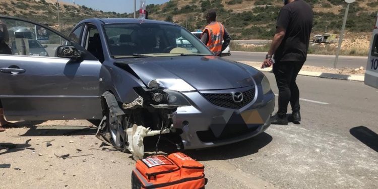 תאונת דרכים מערבל בטון