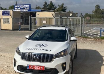 משטרה נקודת חריש ניידת משטרה צילום: דוברות המשטרה