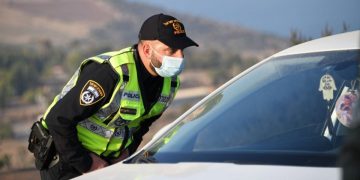 משטרת ישראל משטרת ישראל חסימה בצמתים סגר בחגים קורונה צילום: דוברות המשטרה