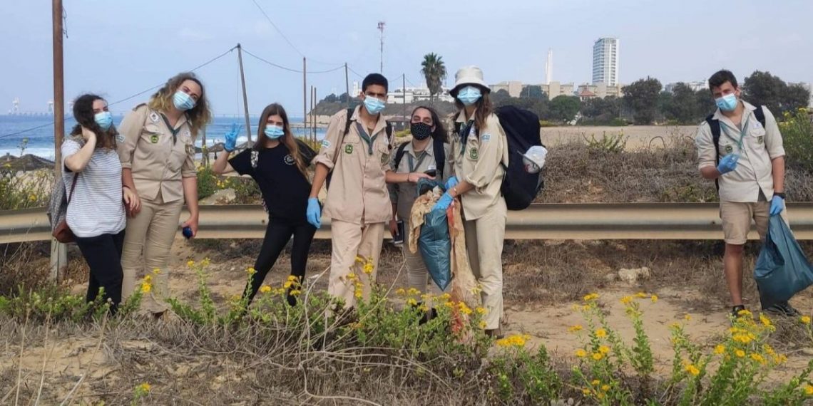 יום ניקיון חופים שבט צופי פלג