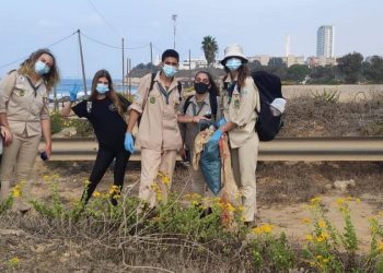 יום ניקיון חופים שבט צופי פלג