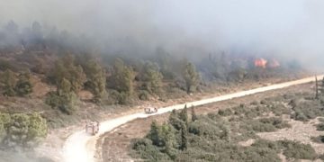 עדכון שריפה: המשטרה מפנה תושבים מאום אל קוטוף