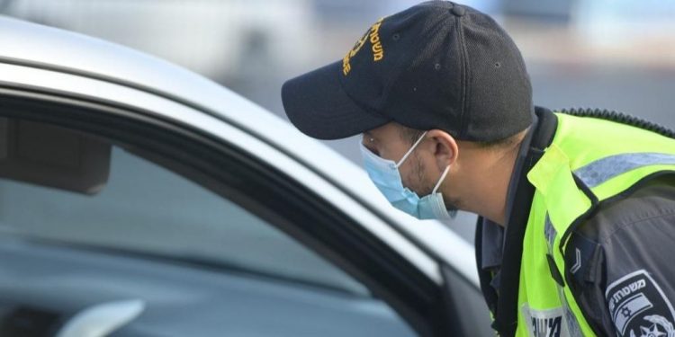 משטרת ישראל אכיפת סגר ראש השנה-סוכות צילום דוברות המשטרה