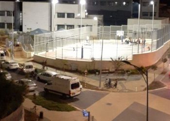 התמוטט במגרש ספורט רחוב מרגלית