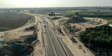 מחלף מגב תמונת אוויר צילום: חברת שיכון ובינוי