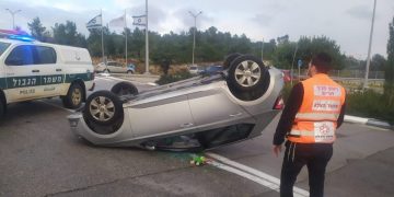 הרכב התהפך - איחוד הצלה