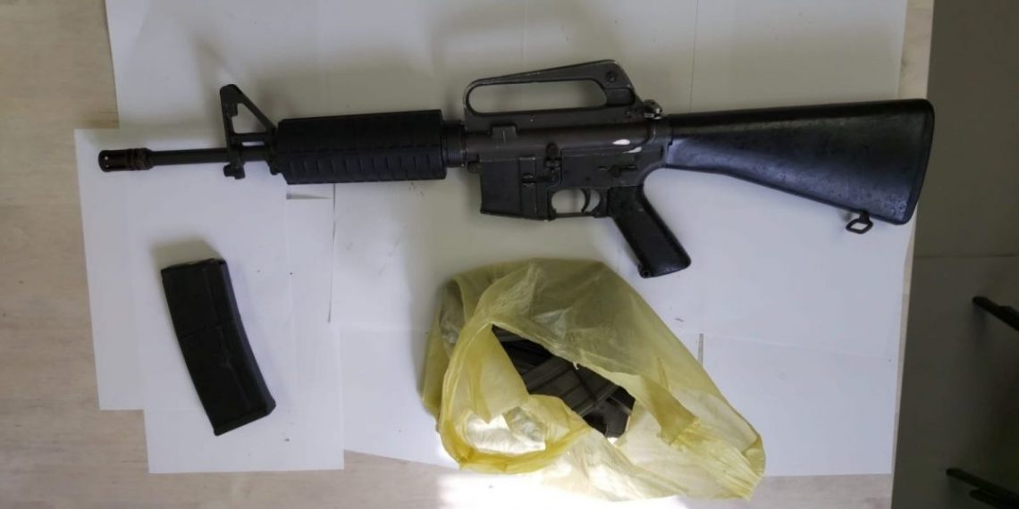 נשק במגזר הערבי ואדי ערה צילום: דוברות המשטרה