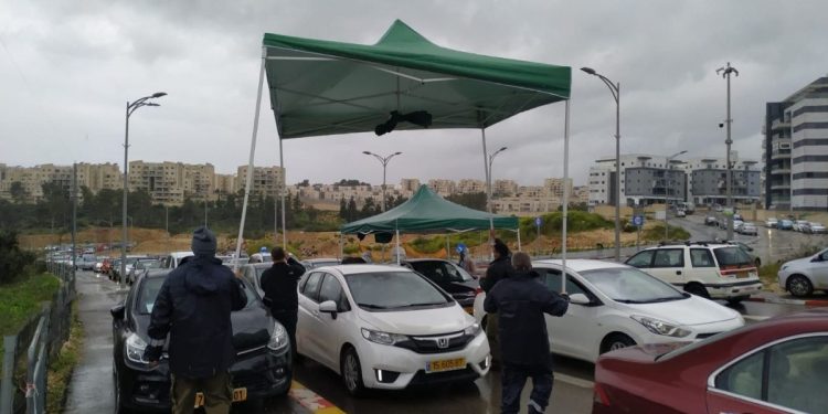 מתחם בדיקות קורונה 4/3/21