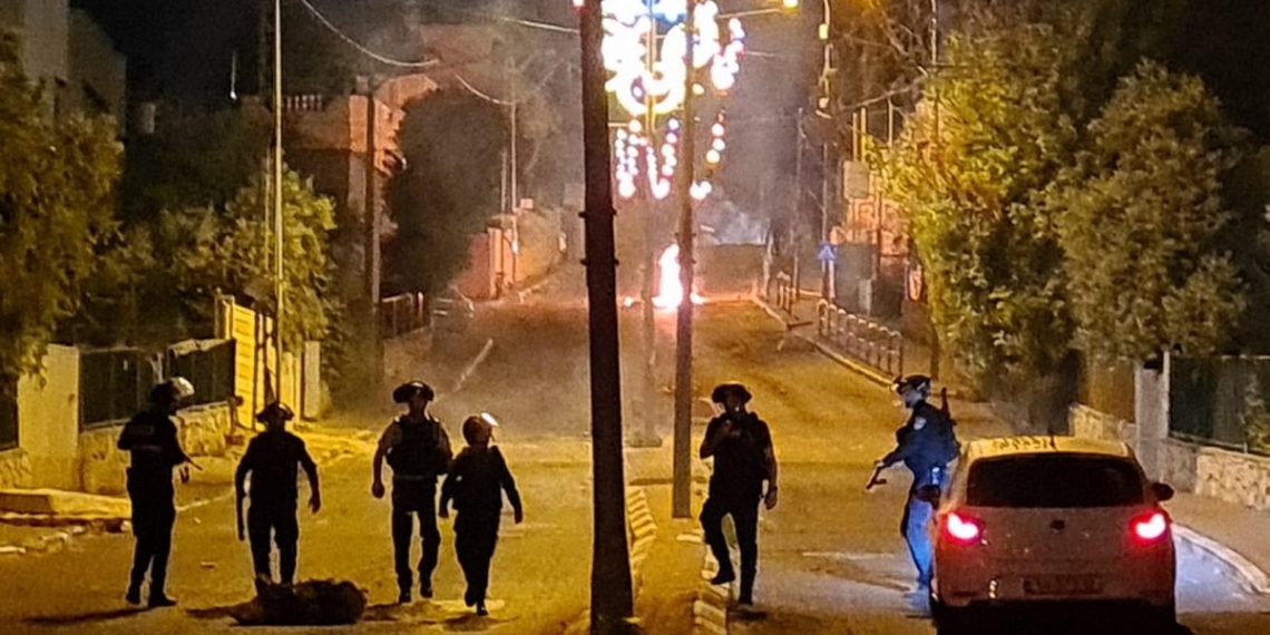 ואדי ערה, שומר החומות, משטרה, הפרות סדר, ידוי אבנים