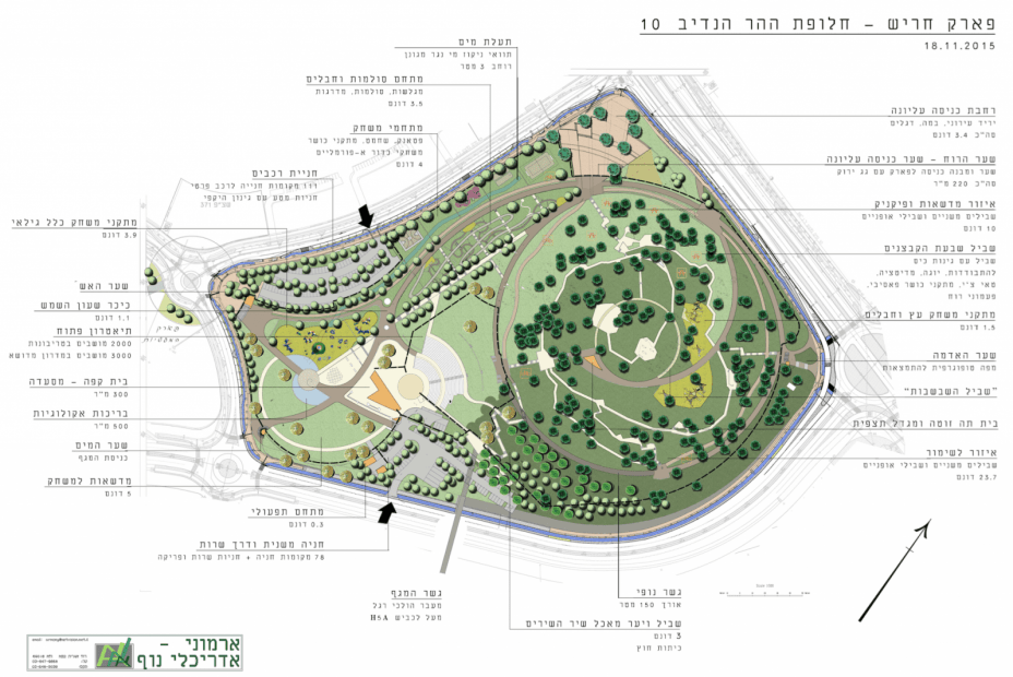 הפארק המרכזי תכנית משנת 2016