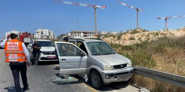 פצוע קשה בתאונת דרכים בכביש היציאה מחריש