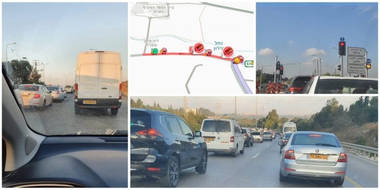 רמזור חדש בכביש 574 יצר עומסי תנועה כבדים מחריש