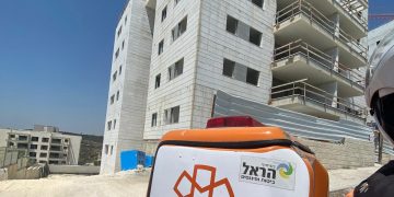 איחוד הצלה רחוב ברקת תאונה עבודה בנייה