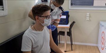 מתחם חיסונים צילום: דוברות מד"א