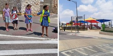 מעברי החצייה ברחבי העיר יפורקו וייבנו מחדש בפורמט שחור-לבן המוכר