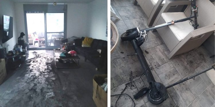 קורקינט שריפה מעו"ף כב"ה