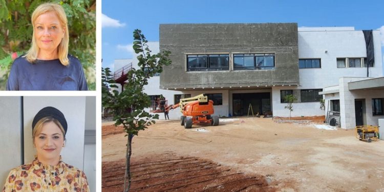 מבנה התיכון החדש ברחוב מרגלית; אביבית לוי משה ושולמית אילוז