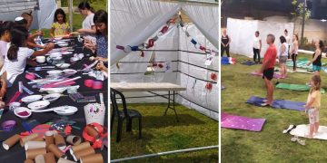 יושבים בצוותא: פעילויות בסוכה הקהילתית ברחוב אחדות שהוקמה על ידי תושבים