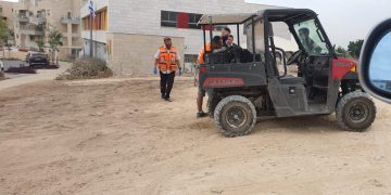 רחוב תאנה: פצוע קל בהתהפכות טרקטורון