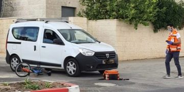 תאונת דרכים רוכב אופניים