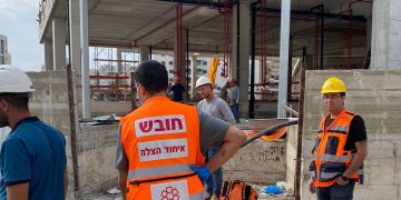 רחוב ספיר תאונת עבודה אתר בנייה צילום איחוד הצלה