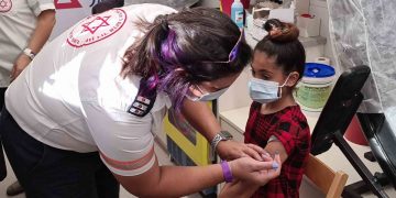 חיסון ילדים - צילום דוברות מד"א