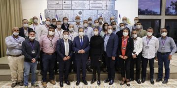 נריה אושרי יצג את חריש בטקס מצטייני ידידים בבית הנשיא