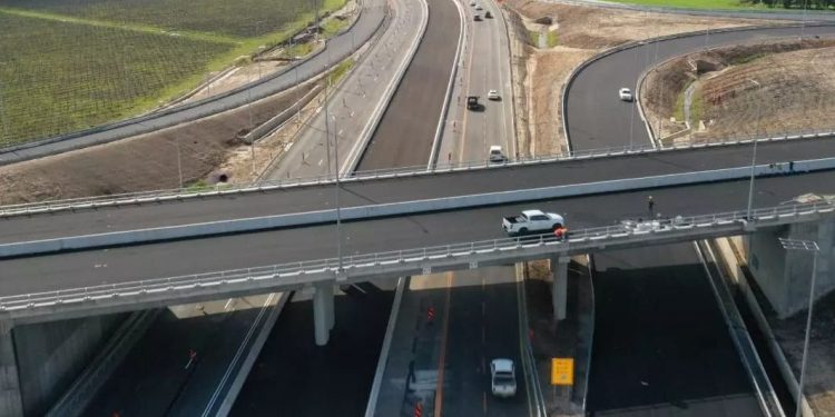 מחלף משמר הגבול החדש. צילום: נתיבי ישראל