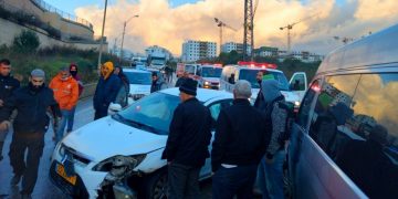 כביש 611: חמישה פצועים קל בתאונת דרכים