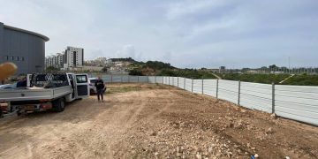 עבודות לבינוי מסוף התחבורה המערבי צילום: נתיבי איילון