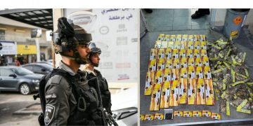 לוחמי מג"ב בברטעה. צילום: דוברות המשטרה