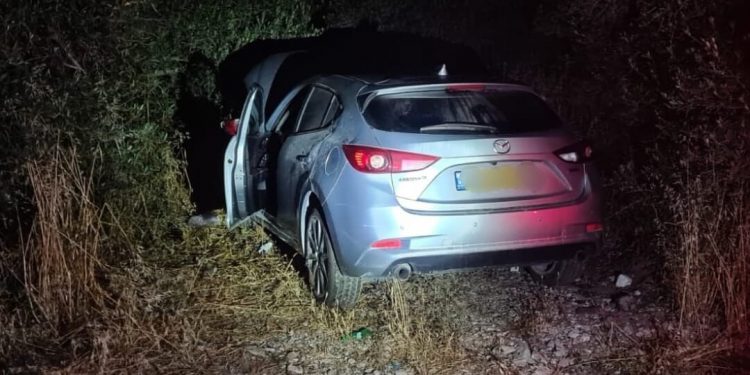רכב גנוב נתפס סמוך ליער עירון